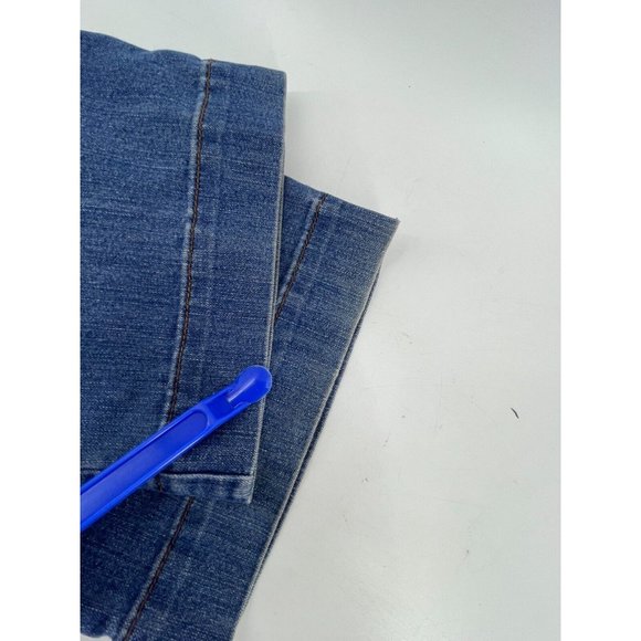 Bill Blass Mid Rise Medium Wash Straight Leg Button Pockets Denim Jeans Size 14 - Picture 15 of 16